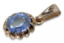 Russische sowjetische Rose 14k 585 Gold Alexandrit Rubin Smaragd Saphir Zirkon ... Anhänger vpc013