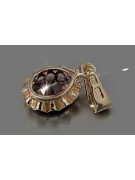 Russische sowjetische Rose 14k 585 Gold Alexandrit Rubin Smaragd Saphir Zirkon ... Anhänger vpc013