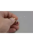 Zawieszka z różowego czerwonego 14k 585 złota z aleksandrytem rubinem szafirem szmaragdem akwamarynem cyrkonią vpc013