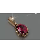 Ruso soviético rosa 14k 585 oro alejandrita rubí esmeralda zafiro zircón ... Colgante VPC013