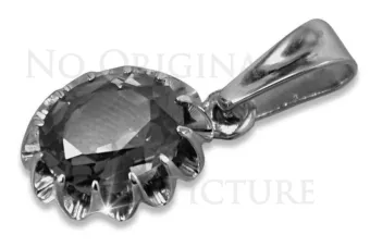 Russische sowjetische Rose 14k 585 Gold Alexandrit Rubin Smaragd Saphir Zirkon ... Anhänger vpc013