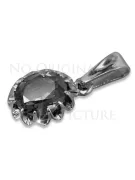 Russische sowjetische Rose 14k 585 Gold Alexandrit Rubin Smaragd Saphir Zirkon ... Anhänger vpc013