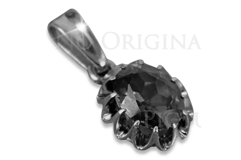 Russische sowjetische Rose 14k 585 Gold Alexandrit Rubin Smaragd Saphir Zirkon ... Anhänger vpc013