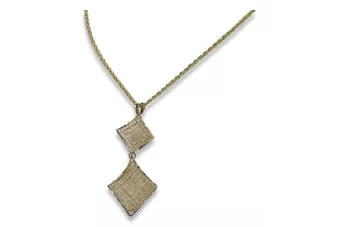 Кулон ★ золотий zlotychlopak.pl ★ золота візитна марка 585 333 низька ціна