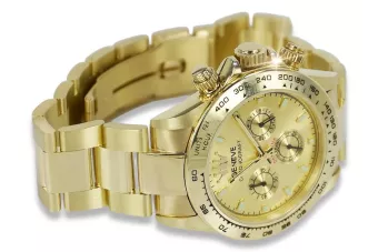 Aukso laikrodis su vyriškojo pulserio 14k Geneve mw014ydg&mbw017y