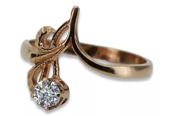 Ruská sovětská růže 14k 585 Zlatý aleksandrite Rubin Emaragd Sapphire Zircon Ring VRC303
