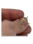 Radziecki 14k 585 złoty Rosyjski pierścionek z różowego złota z Aleksandrytem Rubinem Szafirem Szmaragdem Cyrkonią vrc095