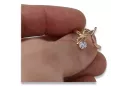 Ruso Soviet rosa 14k 585 oro Alejandrita Rubí Esmeralda Zafiro Zircón anillo vrc303
