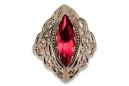 Sovietic rus a crescut 14k 585 aur Alexandrite Ruby Emerald Safir Zircon inel vrc017