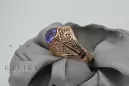 Руска съветска роза 14k 585 злато Александрит Рубин Смарагд Сапфир Циркон пръстен vrc026