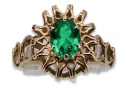 Russian Soviet rose 14k 585 gold Alexandrite Ruby Emerald Sapphire Zircon ring  vrc032