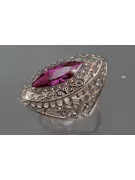 Russian Soviet rose 14k 585 gold Alexandrite Ruby Emerald Sapphire Zircon ring  vrc090