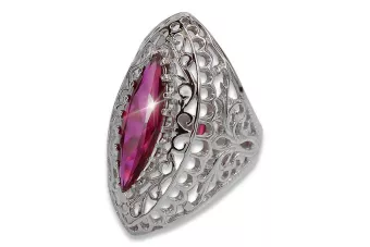 Russian Soviet rose 14k 585 gold Alexandrite Ruby Emerald Sapphire Zircon ring  vrc090