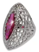 Russian Soviet rose 14k 585 gold Alexandrite Ruby Emerald Sapphire Zircon ring  vrc090