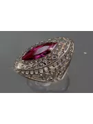 Russian Soviet rose 14k 585 gold Alexandrite Ruby Emerald Sapphire Zircon ring  vrc090
