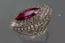Russian Soviet rose 14k 585 gold Alexandrite Ruby Emerald Sapphire Zircon ring  vrc090