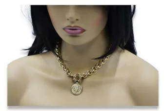 Colgante colgante de oro ★ https://zlotychlopak.pl/es/ ★ Gold Hallmark 585 333 Bajo precio