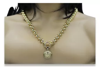 Colgante colgante de oro ★ https://zlotychlopak.pl/es/ ★ Gold Hallmark 585 333 Bajo precio