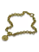 Złoty łańcuszek 14k 585 45cm-65cm z bransoletką cb009y&cpn049yM