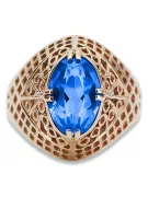 Rose soviétique russe 14k 585 or Alexandrite Ruby Emerald Sapphire Zircon ring vrc030