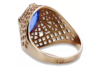 Ruso soviético rosa 14k 585 oro Alejandrita Rubí Esmeralda Zafiro Circón anillo vrc030