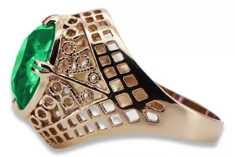 Inel sovietic rusesc din aur 585 trandafir 14k alexandrit rubin smarald safir zircon vrc030