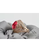 Ruso soviético rosa 14k 585 oro Alejandrita Rubí Esmeralda Zafiro Circón anillo vrc030