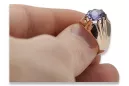 Russian Soviet rose 14k 585 gold Alexandrite Ruby Emerald Sapphire Zircon ring  vrc016