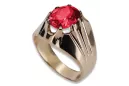 Rosyjska radziecka róża 14k 585 złoto aleksandryt rubin szmaragd szafir cyrkon pierścionek vrc016