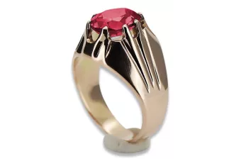 Ruská sovietska ruža 14k 585 Zlato Aleksandrite Rubin Emaragd Sapphire Zircon Ring VRC016