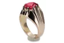 Russian Soviet rose 14k 585 gold Alexandrite Ruby Emerald Sapphire Zircon ring  vrc016