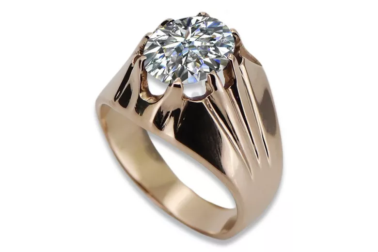 Русская советская роза 14-каратного золота 585 пробы Александрит Рубин Изумруд Сапфир Циркон кольцо vrc016