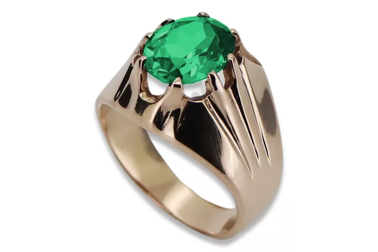 Russische sowjetische Rose 14 Karat 585 Gold Alexandrit Rubin Smaragd Saphir Zirkon Ring vrc016