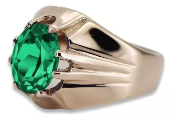 Russische sowjetische Rose 14 Karat 585 Gold Alexandrit Rubin Smaragd Saphir Zirkon Ring vrc016