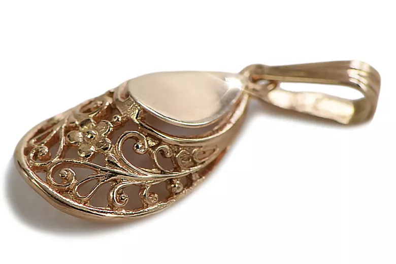 Vintage silver rose gold plated 925  Vintage horseshoe pendant vpn074rp