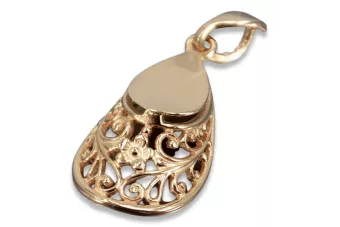 Ruso soviético plata oro rosa chapado 925 URSS Colgante vintage de herradura vpn074rp