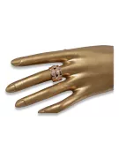 Russisch Sowjet rosa 14 Karat 585 gold Vintage Ring vrn025