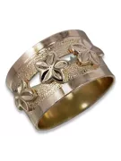 Radziecki 14k 585 złoty Rosyjski pierścionek z różowego złota vrn025