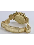 Złoty zegarek z bransoletą męski 14k Geneve mw041y&mbw017y