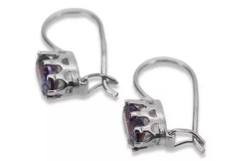Vintage Vintage 925 Silver Alexandrite earrings vec196s