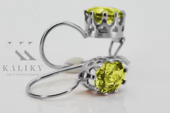 Vintage 925 sidabriniai auskariai su Peridotu vec196s