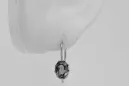 Vintage Vintage 925 Silver earrings setting vec196s