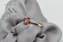 Russian Soviet rose 14k 585 gold Alexandrite Ruby Emerald Sapphire Zircon ring  vrc348
