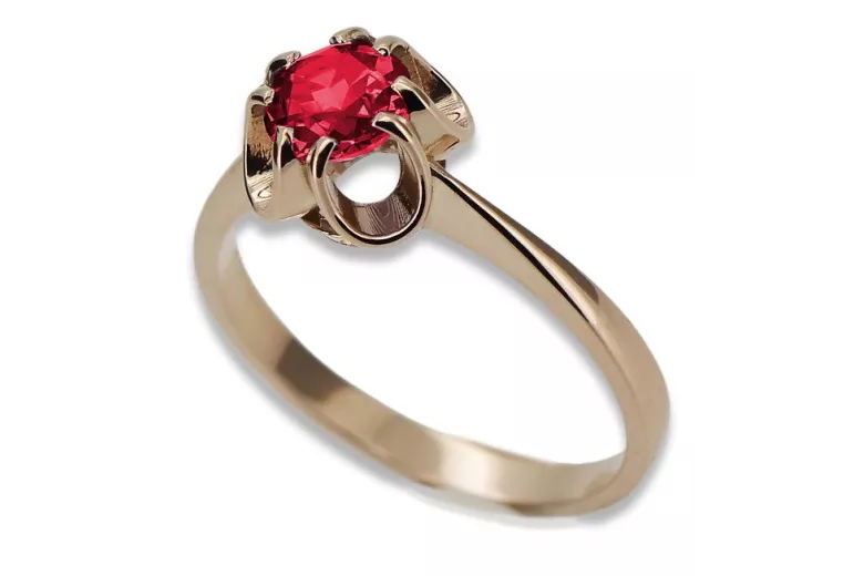 Russian Soviet rose 14k 585 gold Alexandrite Ruby Emerald Sapphire Zircon ring  vrc348