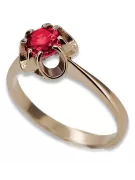 Russian Soviet rose 14k 585 gold Alexandrite Ruby Emerald Sapphire Zircon ring  vrc348