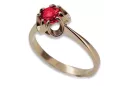 Russian Soviet rose 14k 585 gold Alexandrite Ruby Emerald Sapphire Zircon ring  vrc348