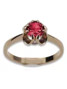 Russian Soviet rose 14k 585 gold Alexandrite Ruby Emerald Sapphire Zircon ring  vrc348