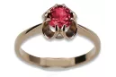 Russian Soviet rose 14k 585 gold Alexandrite Ruby Emerald Sapphire Zircon ring  vrc348