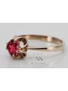 Russian Soviet rose 14k 585 gold Alexandrite Ruby Emerald Sapphire Zircon ring  vrc348