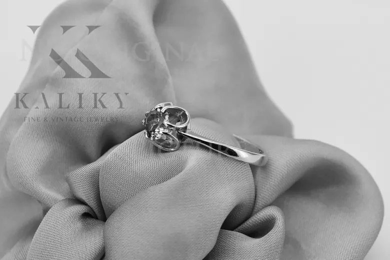 Σοβιετικό 14k 585 χρυσό Ρωσικό ροζ χρυσό δαχτυλίδι με Αλεξανδρίτη Ρουβίνι Σαφείρι Σμαράγδι Ζυρκόνια vrc348
